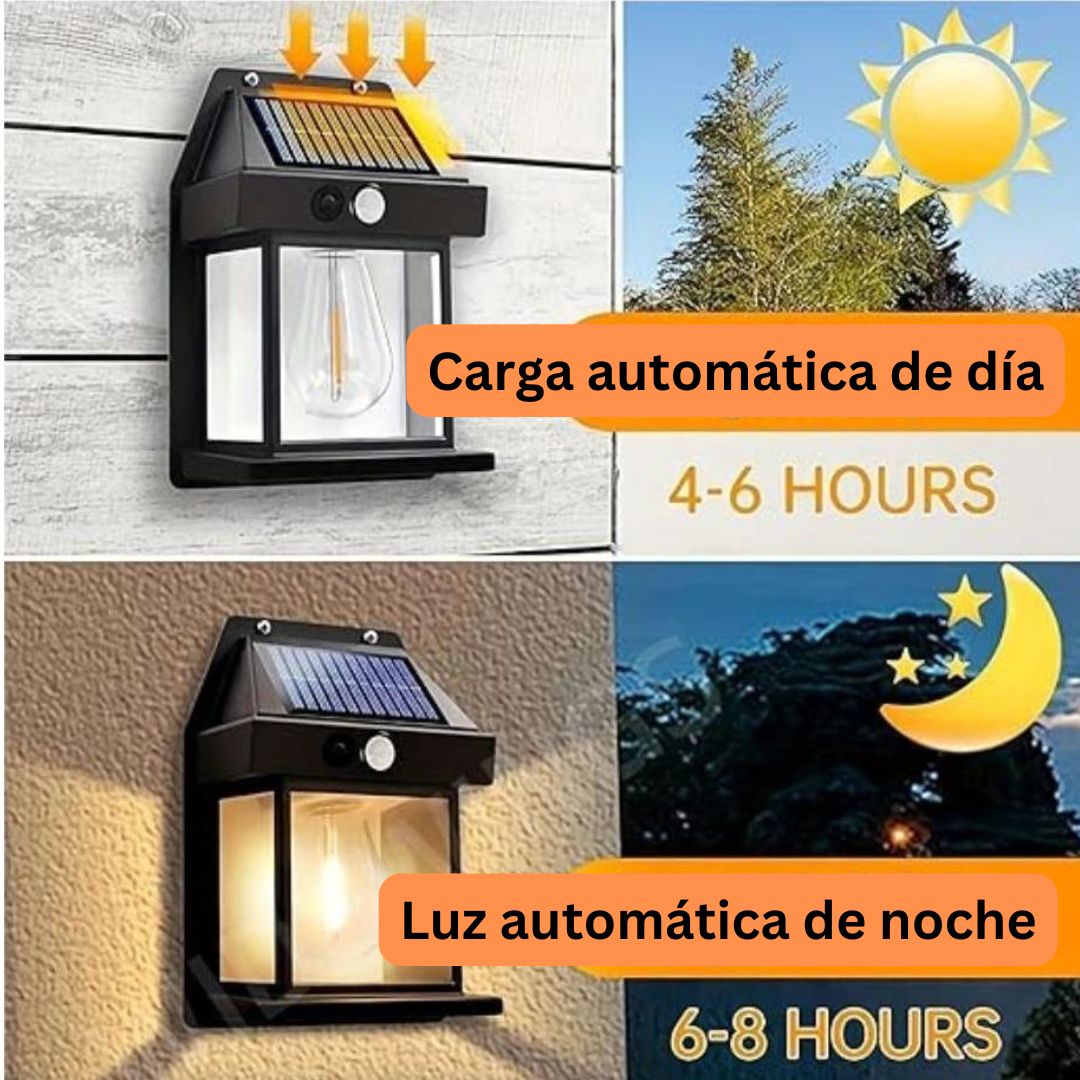 Farol Solar De Pared con Sensor Movimiento