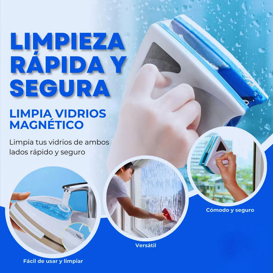 Limpia Vidrios Magnético Premium